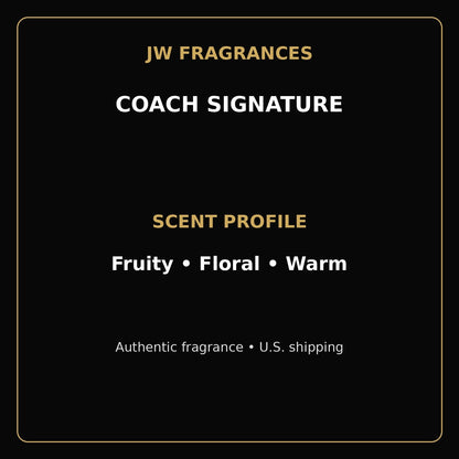 Coach Signature EDP – 3.4 oz - JW Fragrances