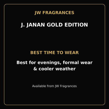 J. Janan Gold Edition EDP for Men – 3.4 oz / 100ml - JW Fragrances