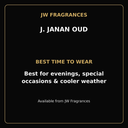 J. Janan Oud EDP for Men – 3.4 oz / 100ml - JW Fragrances