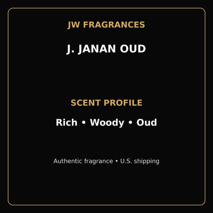 J. Janan Oud EDP for Men – 3.4 oz / 100ml - JW Fragrances