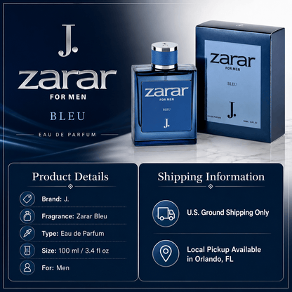 J. Zarar Bleu Eau de Parfum for Men 100ml