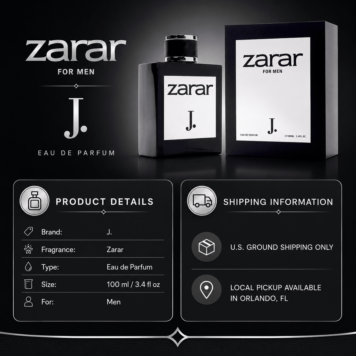 J. Zarar Eau de Parfum for Men 100ml