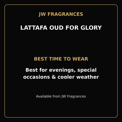 Lattafa Bade’e Al Oud Oud for Glory EDP – 3.4 oz - JW Fragrances