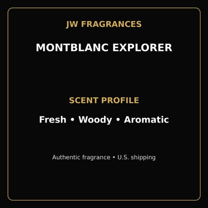 Montblanc Explorer EDP – 3.4 oz - JW Fragrances