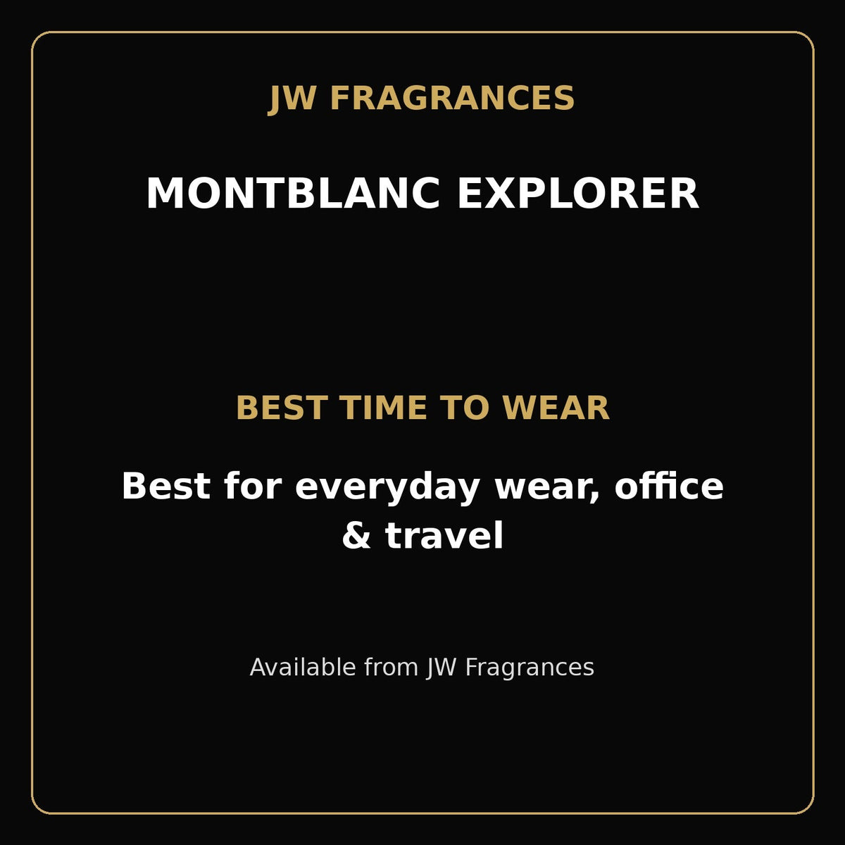Montblanc Explorer EDP – 3.4 oz - JW Fragrances