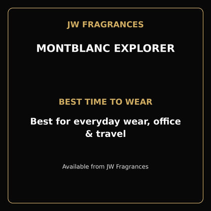 Montblanc Explorer EDP – 3.4 oz - JW Fragrances