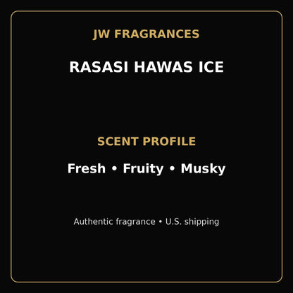 Rasasi Hawas Ice EDP – 3.4 oz - JW Fragrances